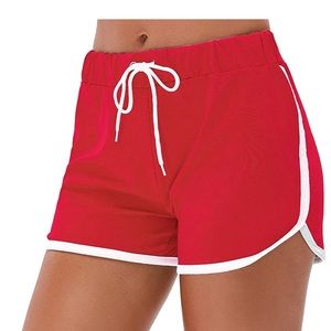 Red athletic/comfy shorts